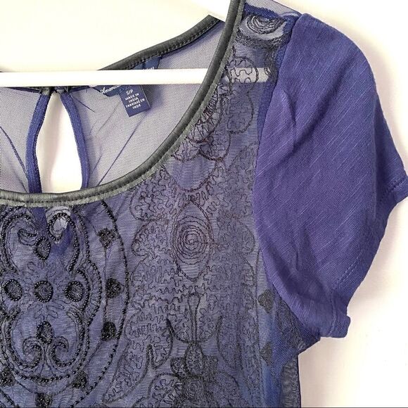 American Eagle outfitters sheer lace embroidered - Picture 2 of 6